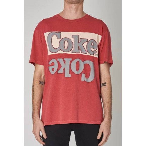 Rolla's Coca Cola Mirror Tee in Coke Red - Picture 2 of 5